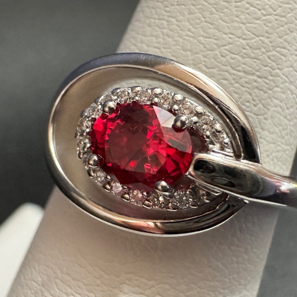 GIA Cert. NO-HEAT or TREATMENTS, Nautral Ruby & Diamond Ring, 14k, sz 6, RARE! - Picture 14 of 17